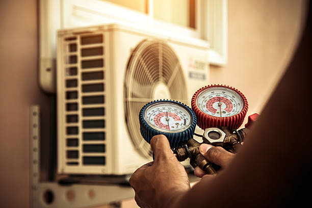 Professional Hvac Installation technician working in The Plains, OH